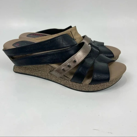 NEW Modzori Myra Mid Wedge Reversible Multi Wear Slip On Sandals Size 10 - Picture 3 of 11